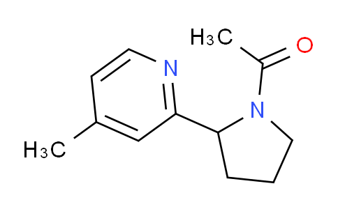 CAS No. 1352526-93-2, 1-(2-(4-Methylpyridin-2-yl)pyrrolidin-1-yl)ethanone