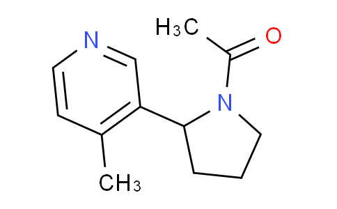 CAS No. 1352533-29-9, 1-(2-(4-Methylpyridin-3-yl)pyrrolidin-1-yl)ethanone