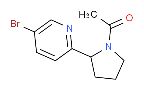 CAS No. 1316225-07-6, 1-(2-(5-Bromopyridin-2-yl)pyrrolidin-1-yl)ethanone