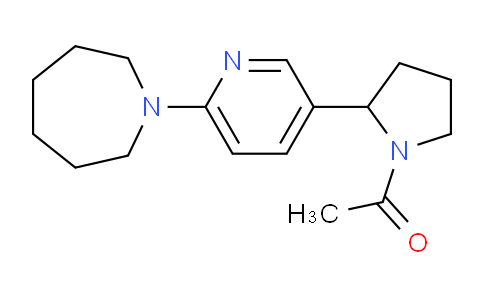 CAS No. 1352493-88-9, 1-(2-(6-(Azepan-1-yl)pyridin-3-yl)pyrrolidin-1-yl)ethanone
