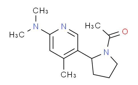CAS No. 1352523-20-6, 1-(2-(6-(Dimethylamino)-4-methylpyridin-3-yl)pyrrolidin-1-yl)ethanone