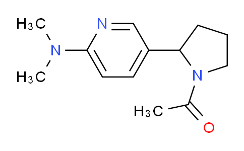 CAS No. 1352523-23-9, 1-(2-(6-(Dimethylamino)pyridin-3-yl)pyrrolidin-1-yl)ethanone