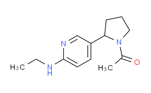 CAS No. 1352527-23-1, 1-(2-(6-(Ethylamino)pyridin-3-yl)pyrrolidin-1-yl)ethanone