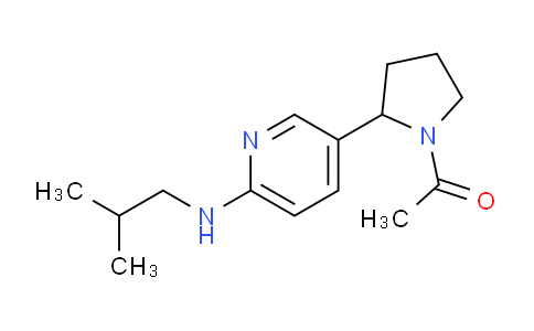 CAS No. 1352513-36-0, 1-(2-(6-(Isobutylamino)pyridin-3-yl)pyrrolidin-1-yl)ethanone