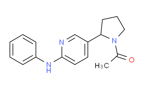 CAS No. 1352501-21-3, 1-(2-(6-(Phenylamino)pyridin-3-yl)pyrrolidin-1-yl)ethanone