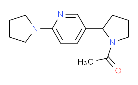 CAS No. 1352517-55-5, 1-(2-(6-(Pyrrolidin-1-yl)pyridin-3-yl)pyrrolidin-1-yl)ethanone