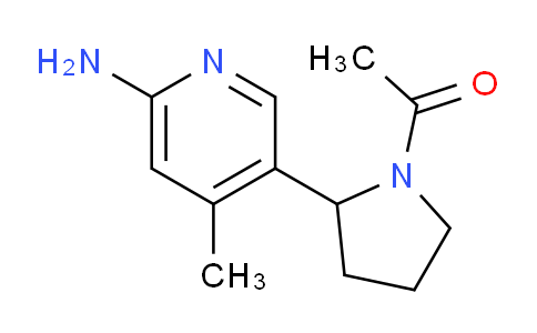 CAS No. 1352535-93-3, 1-(2-(6-Amino-4-methylpyridin-3-yl)pyrrolidin-1-yl)ethanone