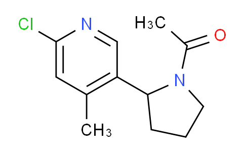 CAS No. 1352515-25-3, 1-(2-(6-Chloro-4-methylpyridin-3-yl)pyrrolidin-1-yl)ethanone