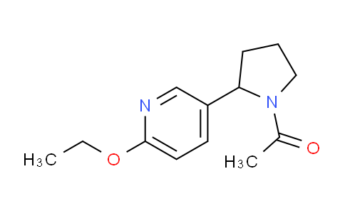 CAS No. 1352492-95-5, 1-(2-(6-Ethoxypyridin-3-yl)pyrrolidin-1-yl)ethanone