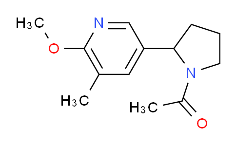CAS No. 1352514-95-4, 1-(2-(6-Methoxy-5-methylpyridin-3-yl)pyrrolidin-1-yl)ethanone