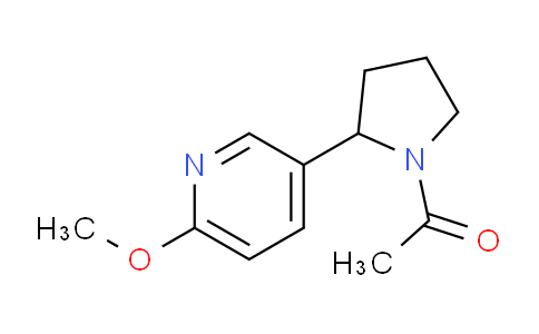 CAS No. 1352500-16-3, 1-(2-(6-Methoxypyridin-3-yl)pyrrolidin-1-yl)ethanone