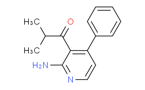 CAS No. 1443286-94-9, 1-(2-Amino-4-phenylpyridin-3-yl)-2-methylpropan-1-one
