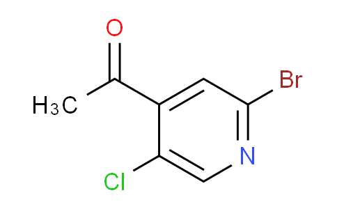 CAS No. 1823889-21-9, 1-(2-Bromo-5-chloropyridin-4-yl)ethanone
