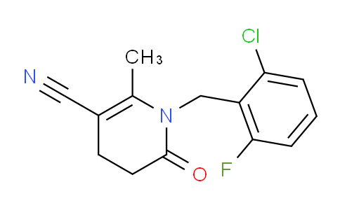 CAS No. 338748-74-6, 1-(2-Chloro-6-fluorobenzyl)-2-methyl-6-oxo-1,4,5,6-tetrahydropyridine-3-carbonitrile