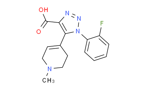 CAS No. 1443979-11-0, 1-(2-Fluorophenyl)-5-(1-methyl-1,2,3,6-tetrahydropyridin-4-yl)-1H-1,2,3-triazole-4-carboxylic acid