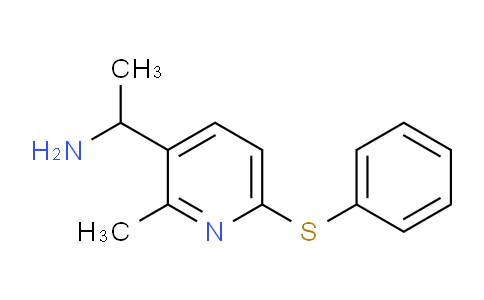 CAS No. 1355217-91-2, 1-(2-Methyl-6-(phenylthio)pyridin-3-yl)ethanamine