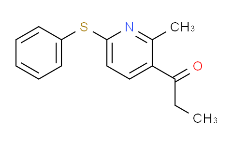 CAS No. 1355189-32-0, 1-(2-Methyl-6-(phenylthio)pyridin-3-yl)propan-1-one
