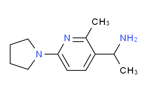 CAS No. 1355173-27-1, 1-(2-Methyl-6-(pyrrolidin-1-yl)pyridin-3-yl)ethanamine