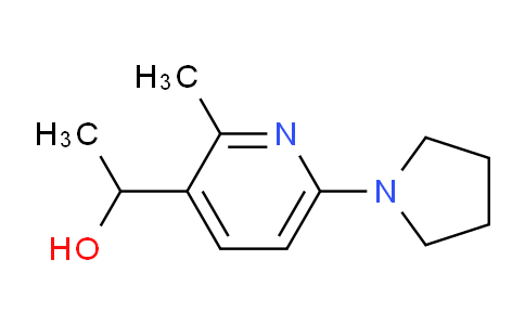 CAS No. 1355191-48-8, 1-(2-Methyl-6-(pyrrolidin-1-yl)pyridin-3-yl)ethanol