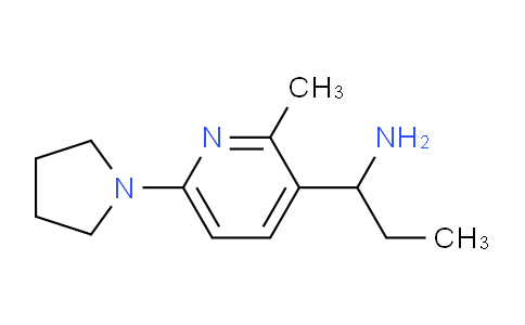 CAS No. 1355223-77-6, 1-(2-Methyl-6-(pyrrolidin-1-yl)pyridin-3-yl)propan-1-amine