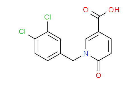 CAS No. 338755-21-8, 1-(3,4-Dichlorobenzyl)-6-oxo-1,6-dihydropyridine-3-carboxylic acid