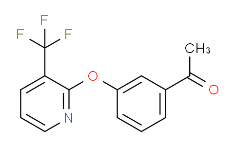 CAS No. 1427460-55-6, 1-(3-((3-(Trifluoromethyl)pyridin-2-yl)oxy)phenyl)ethanone