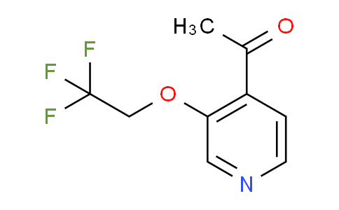 CAS No. 1427522-50-6, 1-(3-(2,2,2-Trifluoroethoxy)pyridin-4-yl)ethanone
