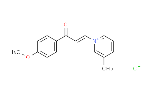 CAS No. 1080601-76-8, 1-(3-(4-Methoxyphenyl)-3-oxoprop-1-en-1-yl)-3-methylpyridin-1-ium chloride