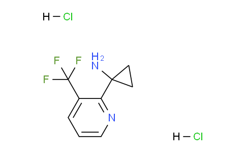CAS No. 1384265-51-3, 1-(3-(Trifluoromethyl)pyridin-2-yl)cyclopropanamine dihydrochloride