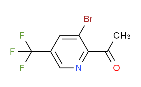CAS No. 1048384-87-7, 1-(3-Bromo-5-(trifluoromethyl)pyridin-2-yl)ethanone