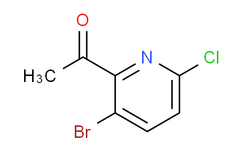 CAS No. 1256836-57-3, 1-(3-Bromo-6-chloropyridin-2-yl)ethanone