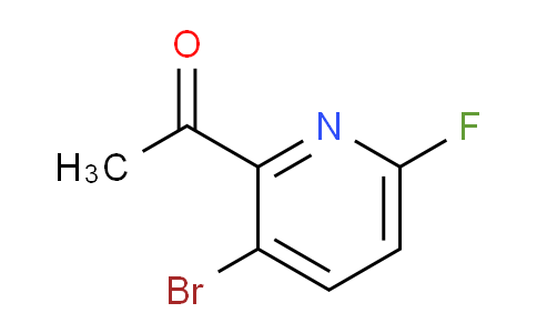 CAS No. 1807542-88-6, 1-(3-Bromo-6-fluoropyridin-2-yl)ethanone