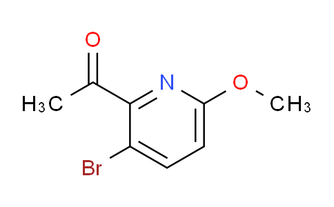 CAS No. 1256806-19-5, 1-(3-Bromo-6-methoxypyridin-2-yl)ethanone