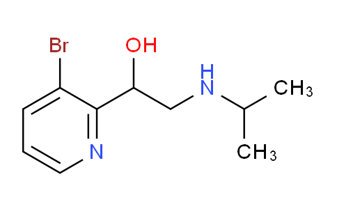 CAS No. 1706438-56-3, 1-(3-Bromopyridin-2-yl)-2-(isopropylamino)ethanol