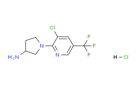 CAS No. 1420993-35-6, 1-(3-Chloro-5-(trifluoromethyl)pyridin-2-yl)pyrrolidin-3-amine hydrochloride