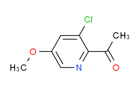 CAS No. 1256826-08-0, 1-(3-Chloro-5-methoxypyridin-2-yl)ethanone