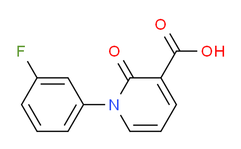 CAS No. 1268128-55-7, 1-(3-Fluorophenyl)-2-oxo-1,2-dihydropyridine-3-carboxylic acid