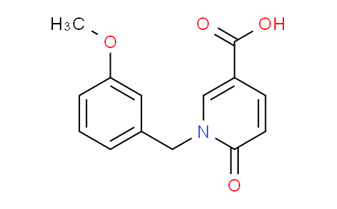 CAS No. 1041575-95-4, 1-(3-Methoxybenzyl)-6-oxo-1,6-dihydropyridine-3-carboxylic acid