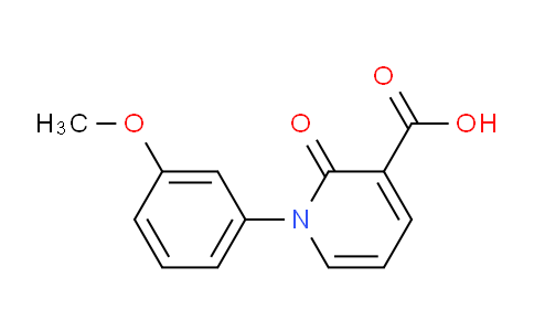 CAS No. 1267996-92-8, 1-(3-Methoxyphenyl)-2-oxo-1,2-dihydropyridine-3-carboxylic acid