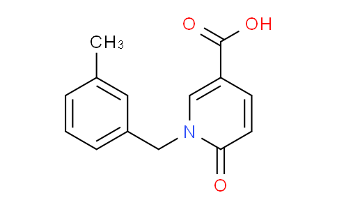CAS No. 1036564-02-9, 1-(3-Methylbenzyl)-6-oxo-1,6-dihydropyridine-3-carboxylic acid