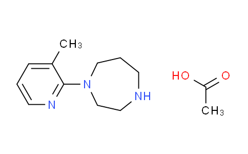 CAS No. 1177272-31-9, 1-(3-Methylpyridin-2-yl)-1,4-diazepane acetate
