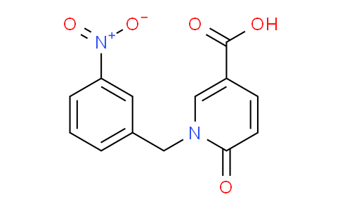 CAS No. 1036604-13-3, 1-(3-Nitrobenzyl)-6-oxo-1,6-dihydropyridine-3-carboxylic acid