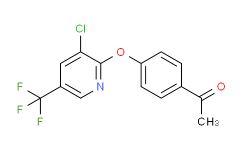 CAS No. 217186-15-7, 1-(4-((3-Chloro-5-(trifluoromethyl)pyridin-2-yl)oxy)phenyl)ethanone