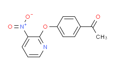 CAS No. 1415719-62-8, 1-(4-((3-Nitropyridin-2-yl)oxy)phenyl)ethanone