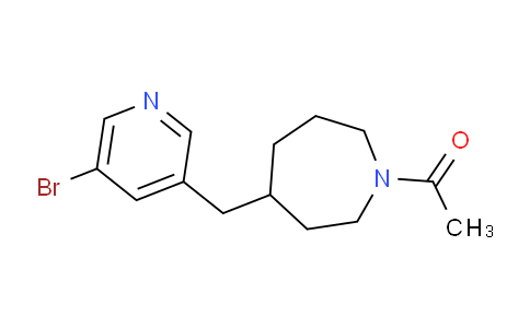 CAS No. 1316227-45-8, 1-(4-((5-Bromopyridin-3-yl)methyl)azepan-1-yl)ethanone