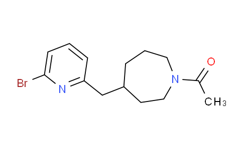 CAS No. 1316221-34-7, 1-(4-((6-Bromopyridin-2-yl)methyl)azepan-1-yl)ethanone
