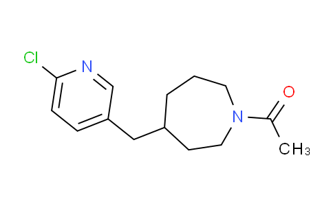 CAS No. 1316225-00-9, 1-(4-((6-Chloropyridin-3-yl)methyl)azepan-1-yl)ethanone