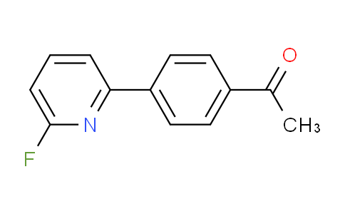 CAS No. 1245645-95-7, 1-(4-(6-Fluoropyridin-2-yl)phenyl)ethanone