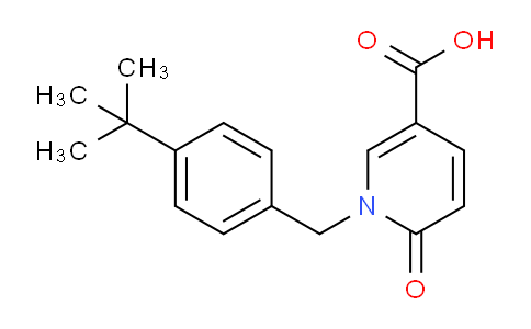 CAS No. 1040016-25-8, 1-(4-(tert-Butyl)benzyl)-6-oxo-1,6-dihydropyridine-3-carboxylic acid