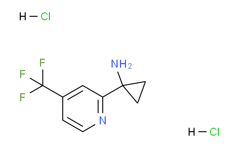 CAS No. 1384264-67-8, 1-(4-(Trifluoromethyl)pyridin-2-yl)cyclopropanamine dihydrochloride